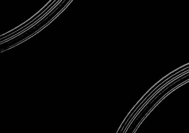 Köşelerinde dalgalı beyaz çizgiler olan soyut sanat arka plan siyah rengi. Fotokopi alanı ile dalga deseni arkaplanı. Fütürist öğe ve çerçeve ile modern grafik tasarımı.