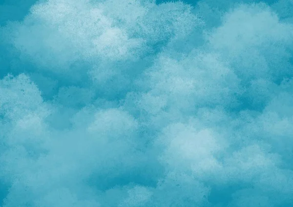 Абстрактний Художній Фон Світло Блакитних Білих Кольорів Акварельний Живопис Полотні — стокове фото