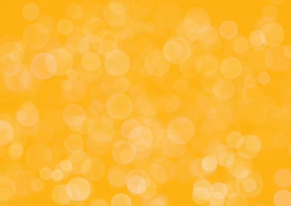 Fondo Amarillo Borroso Con Luces Brillantes Círculo Transparente Blanco Burbujas —  Fotos de Stock
