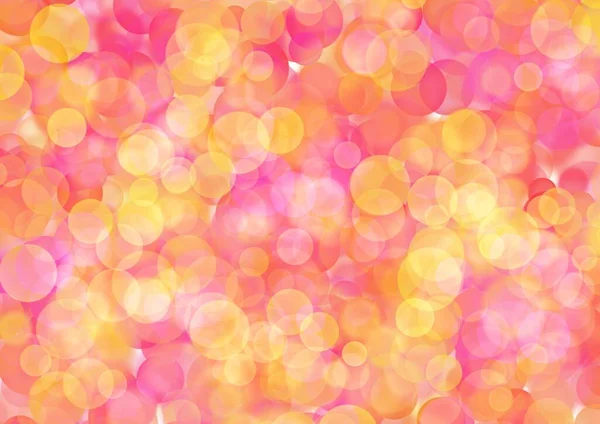 Blurred Purple Background Bright Golden Circle Sparkling Lights Shiny Yellow — Stock Photo, Image