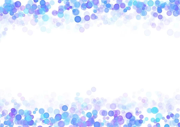 Art Abstrait Fond Blanc Avec Cercle Bleu Vif Turquoise Violet — Photo