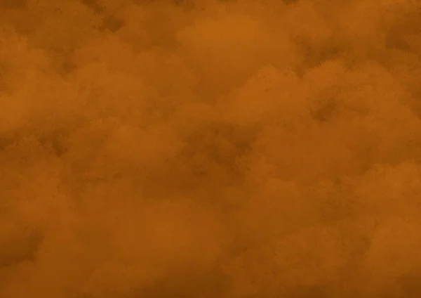 Absztrakt Művészet Háttér Sötét Barna Színek Akvarell Festés Vásznon Narancssárga — Stock Fotó