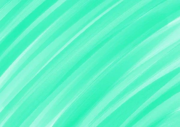 要旨ソフトシアングラデーションのアート背景ライトグリーン キャンバス上のミント水彩画 テクスチャ背景マクロ — ストック写真