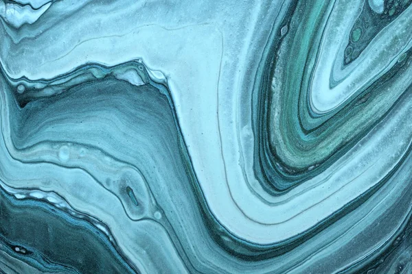 Αφηρημένη Ρευστή Τέχνη Φόντο Ανοιχτό Μπλε Και Cerulean Χρώματα Υγρό — Φωτογραφία Αρχείου