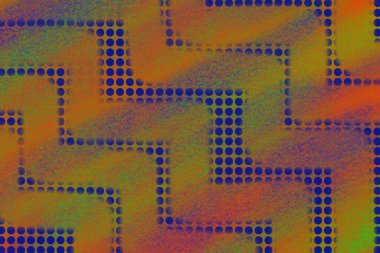 Doku deseni. İllüstrasyon için Sarı ve Mavi Renkli Madde Tasarımı.