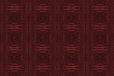 Koyu kırmızı desen. Pürüzlü Kumaş Retro Tasarımı.