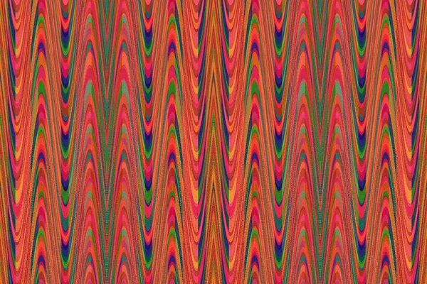 Orange Batik Pattern Line Design Folk Textile — Stock Photo, Image