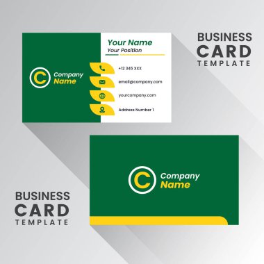 Düz Tasarım Vektör Çizimi. Kırtasiye Tasarımı