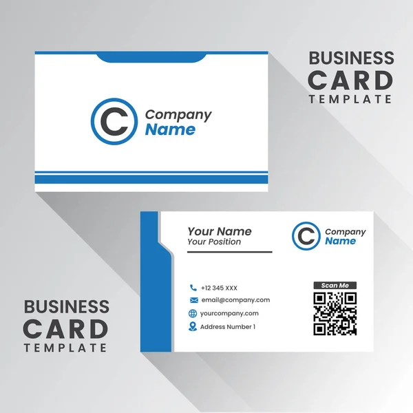 Vector Modern Creative Clean Business Card 템플릿 — 스톡 벡터