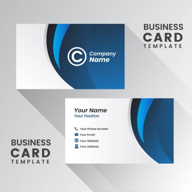 Yaratıcı ve Temiz Çift Taraflı İş Kartı Şablonu