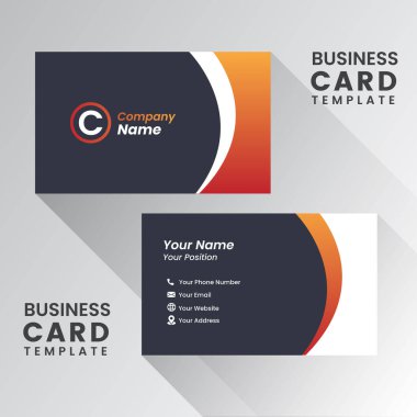 Modern basit kart şablonu koleksiyonu