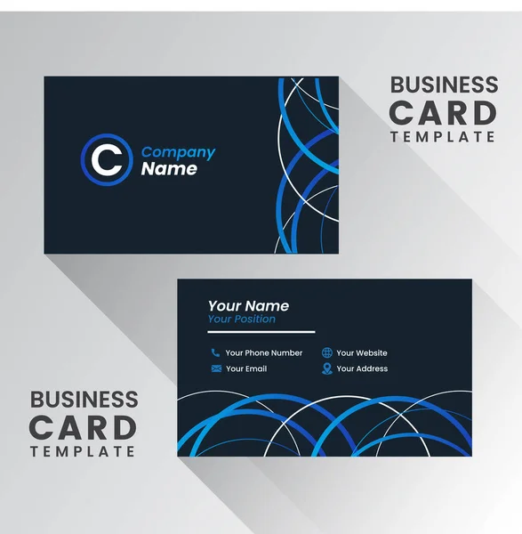 Creative Modern Name Card Business Card — стоковый вектор
