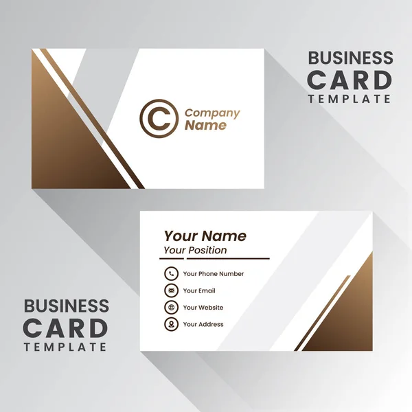 Creative Clean Corporate Business Card Template Vector Illustration Stationery Design — 스톡 벡터