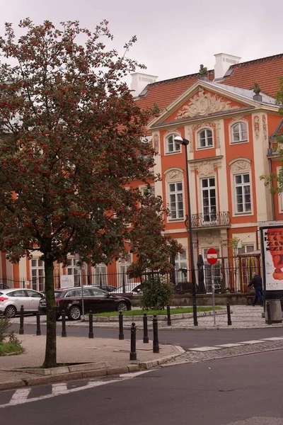 Польша Варшава Прогулка Историческими Зданиями Города Красивая Архитектура — стоковое фото