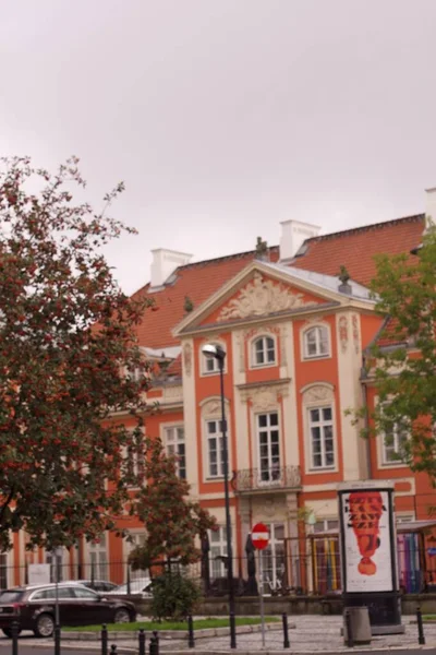 Polen Warschau Stadswandeling Met Historische Gebouwen Van Stad Prachtige Architectuur — Stockfoto