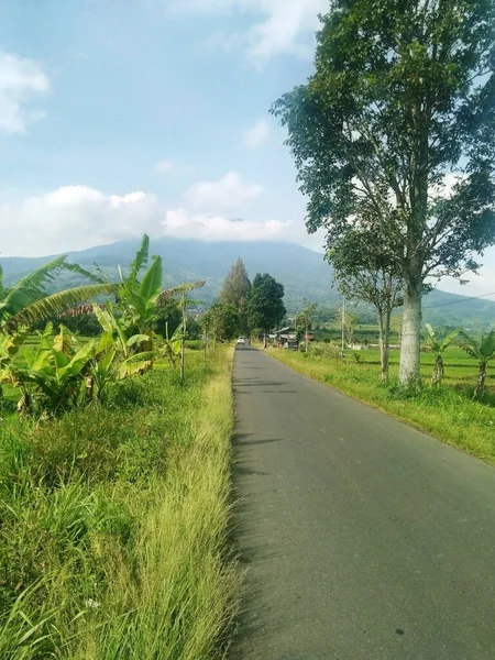 Estrada Rural Sumatera Ocidental — Fotografia de Stock