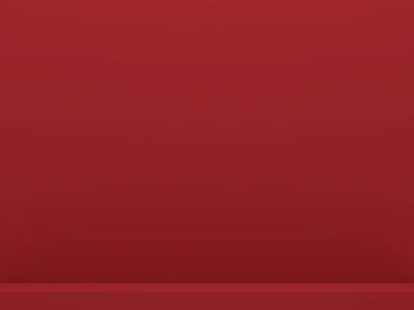 抽象的な緋色のセージの背景3Dレンダリング 空のスペースルーム最小スタジオモックアップ赤い色の背景デザインディスプレイ製品 表彰台 ポスター スタンド 化粧品 背景モックアップのための — ストック写真