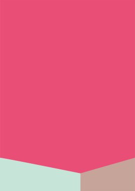 Geometrik mimari arka planı ton renk arkaplanı üzerinde minimum tasarımı var. Soyut modern duvar dekorasyonlu geometrik elementler. vektör illüstrasyonu