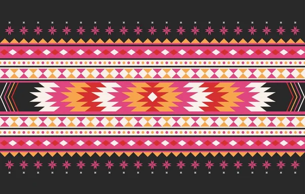 Patrón Étnico Geométrico Sin Fisuras Estilo Étnico Americano Azteca Textil — Vector de stock