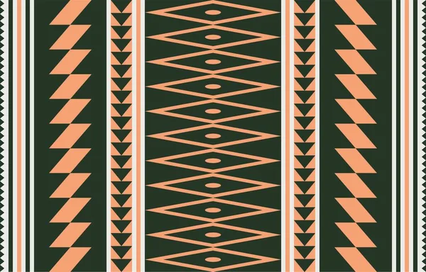 Abstracto Seamless Ethnic Akha Tela Bordada Diseño Patrón Para Textil — Vector de stock