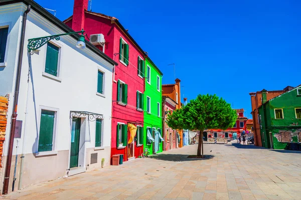 Burano Venice Colorful Street City — Stock Photo, Image