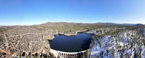 Upper Lower Goldwater Lakes Außerhalb Von Prescott Arizona Einem Klaren — Stockfoto