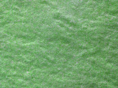 Yüksek açılı yeşil yosun desenli seramik zeminin soyut arkaplanı