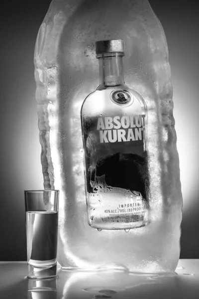 Moscow Russia March 2020 Absolut Vodka Brand Vodka Produced Ahus — Stock Fotó