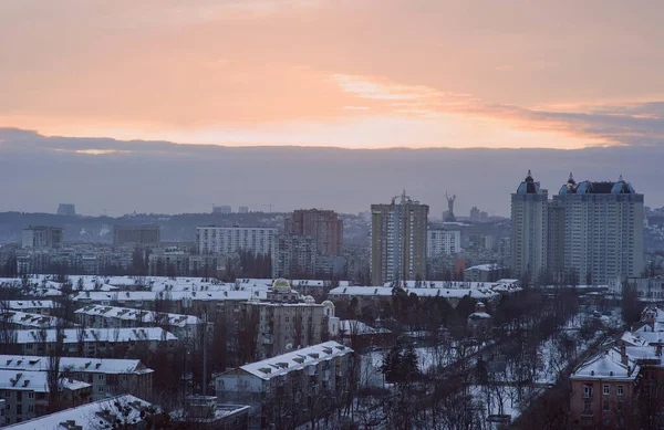 Cityscape Kiev Inverno — Fotografia de Stock