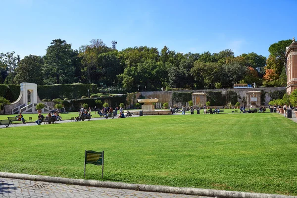 Vaticano Italia Ottobre 2021 Veduta Dei Giardini Vaticani — Foto Stock