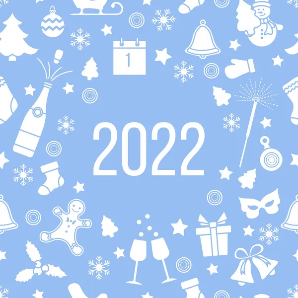 Mutlu yıllar 2022 Mutlu Noel Vektörü illüstrasyonları Mutlu Noel Çanı Noel ağacı Şişe, zencefilli ekmek adam, gözlük, eldiven, takvim, maske, ökseotu, kardan adam, Noel çorabı, kar taneleri kış tatili