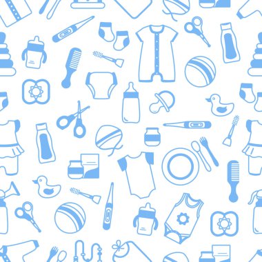 Bebeklere Bebeklere Bebek Bakımı Aksesuarları için Kusursuz Şekillendirme Malzemeleri. Şişe bezi kıyafetleri çorap emzik makas göğüs pompası tarak termometre içme kabı