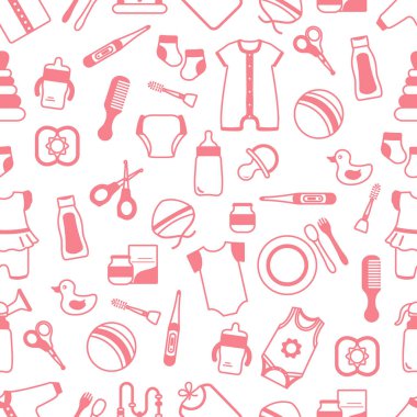 Bebeklere Bebeklere Bebek Bakımı Aksesuarları için Kusursuz Şekillendirme Malzemeleri. Şişe bezi kıyafetleri çorap emzik makas göğüs pompası tarak termometre içme kabı