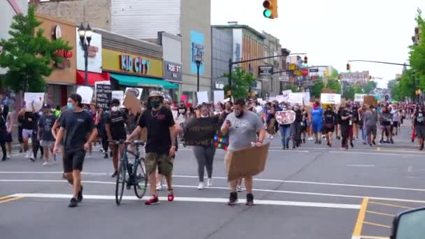 Esta Uma Vista Black Lives Matter March West New York — Vídeo de Stock