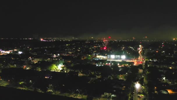Video Shows Amazing Views Fireworks Fourth July Weekend Many Neighborhood — Stock Video