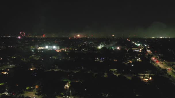 Cette Vidéo Montre Une Vue Imprenable Sur Les Feux Artifice — Video