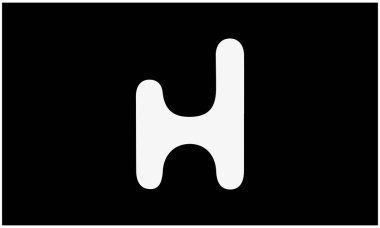H Harfi Logo Şablonu vektör simgesi tasarımı. Görüntü H harfi simgesi. Baş harfi H logosu.