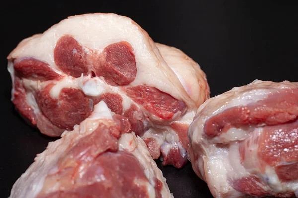 Κομμάτια Γαλοπούλας Μπέικον Βιολογικό Κρέας Γαλοπούλας Λαχανικά — Φωτογραφία Αρχείου