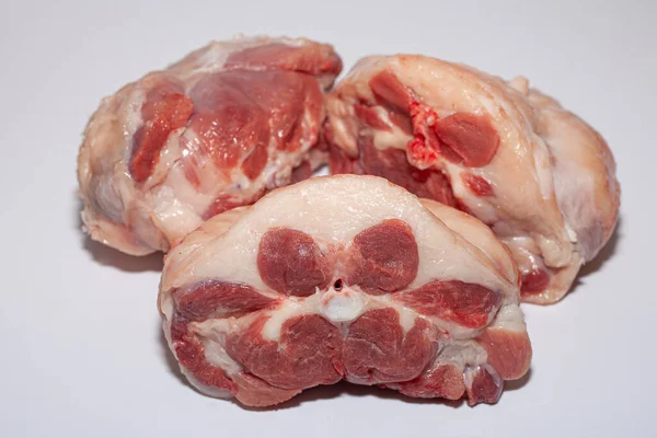 Pedaços Peru Com Bacon Carne Peru Orgânica Com Verduras — Fotografia de Stock