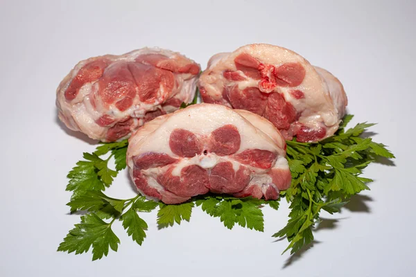 Putenstücke Mit Speck Bio Putenfleisch Mit Gemüse — Stockfoto