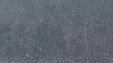 Kar taneleri güzelce düşüyor. Doğada kar yağışı güzeldir. Kar fırtınası ve güçlü rüzgâr