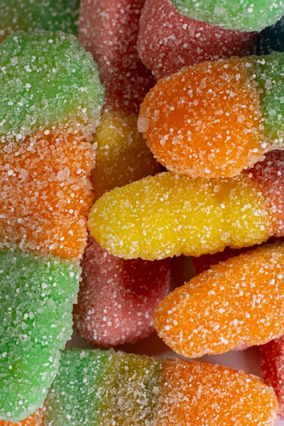 Süße Gelee Bonbons Bunt Ungesunde Lebensmittel — Stockfoto