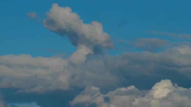 Nuvens Enormes Escuras Céu Nuvem Negra Movimento Desagradável Tempo Lapso — Vídeo de Stock