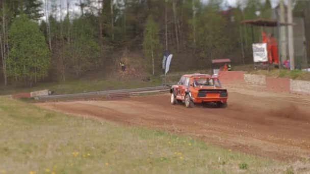 Car Buggy Competition Gravel Track Fighting First Place Participating Competition — Video