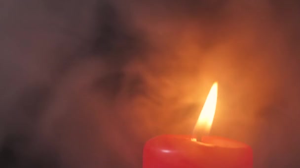 Luz Velas Fumo Memorial Day Com Velas Velas Comemorativas São — Vídeo de Stock