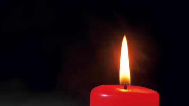 Luz Velas Fumo Memorial Day Com Velas Velas Comemorativas São — Vídeo de Stock