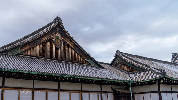 Прекрасна Архітектура Палацу Замку Ніджо Кіото Японія — стокове фото