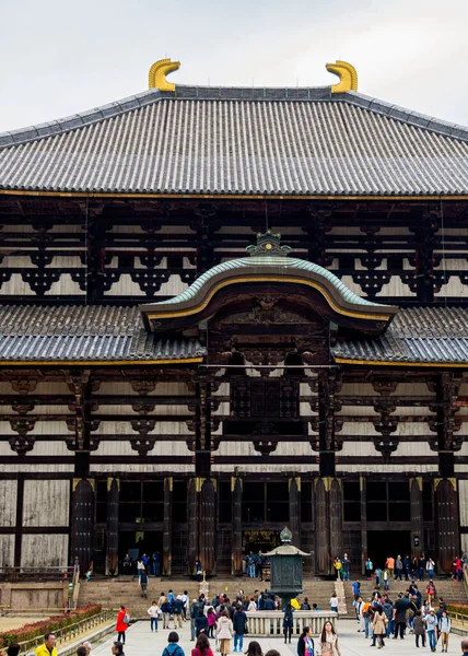 Храм Тодай Дзі Нара Японія Фронтові Ворота — стокове фото