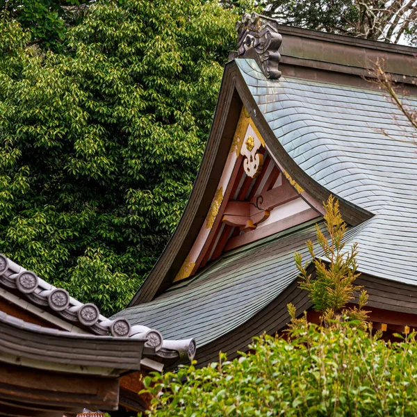 Όμορφη Αρχιτεκτονική Παλιό Ναό Στην Ιαπωνία — Φωτογραφία Αρχείου