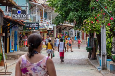 SALVADOR, BAHIA, BRAZİL 21 Eylül 2022: Morro de Sao Paulo